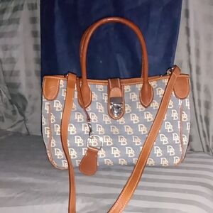 Brown and Gray Monogrammed Women's Bag